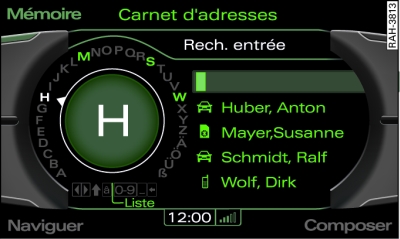 Rechercher entrée